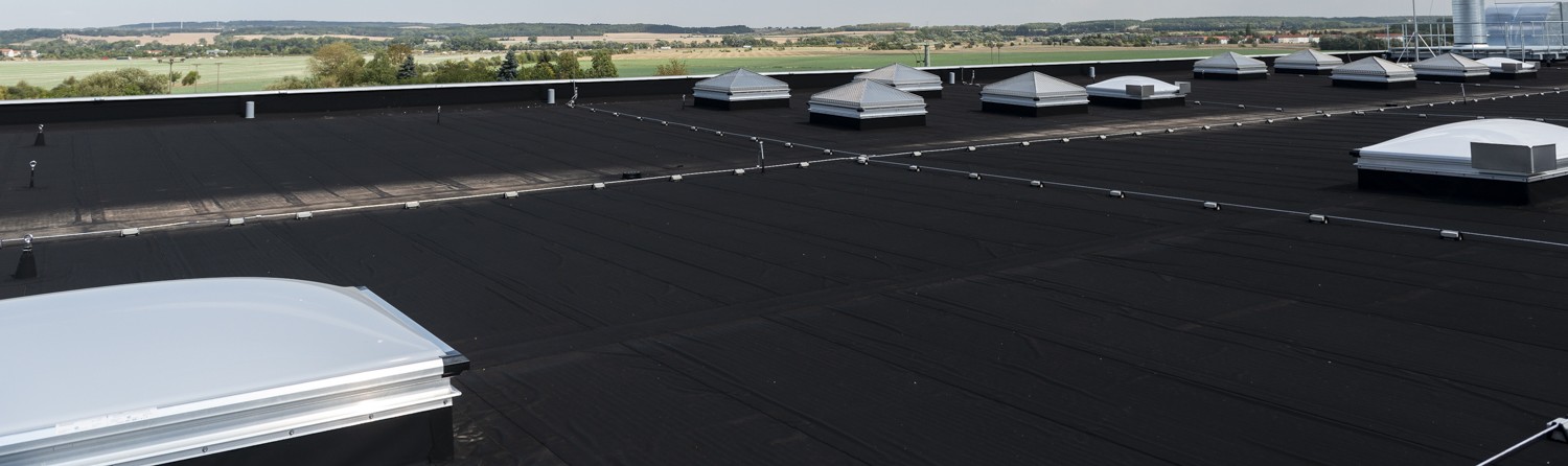 Completed HERTALAN EPDM roof in Waltershausen